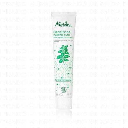 MELVITA Hygiène - Dentifrice haleine pure arôme menthe 75ml