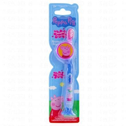 MRWHITE Brosse à dent ergonomique avec capuchon peppa pig