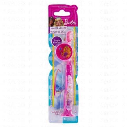 MRWHITE Brosse à dent ergonomique avec capuchon barbie
